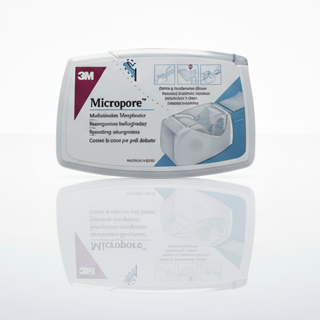 Micropore Vliespflaster 5 m x 2,5 cm mit Abroller für Gasaustausch in Zuchtprojekten.