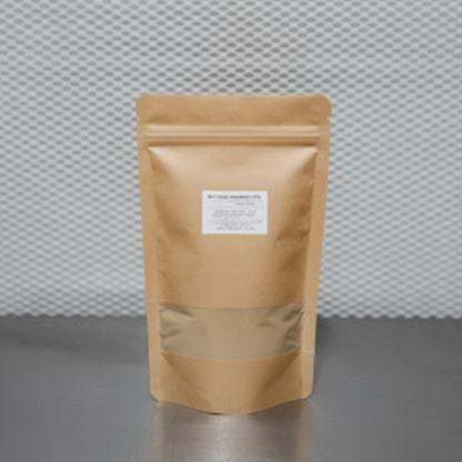 Malzextrakt-Agar Pulver (MEA) Verpackung in braunem Beutel für die Herstellung von Nährböden im Labor.