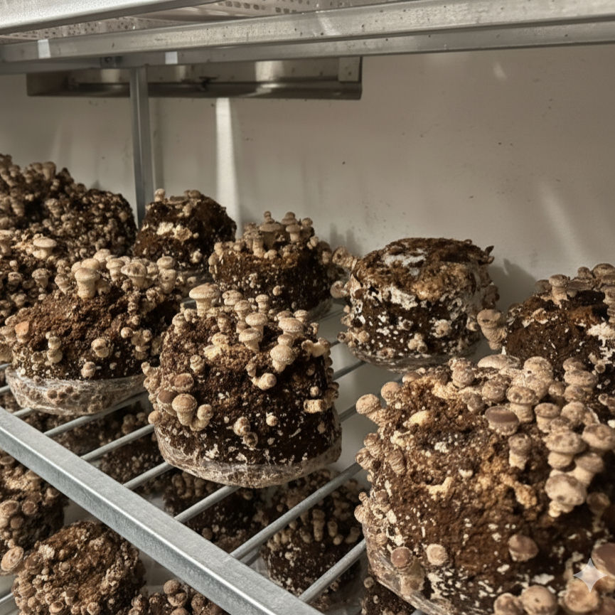 Sterilisiertes Holzsubstrat 5 L (20% Weizenkleie) – "Ready-to-Inoculate"