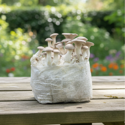Pilzbrut Kräuterseitling - 2 L im Mikrofilterbeutel | Pleurotus eryngii MG1105